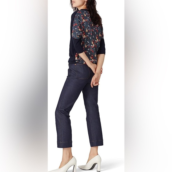 (A54) Derek Lam Collective Rent The Runway Pre-Loved Floral Back Sweater, Size S - Picture 14 of 16